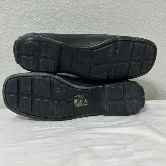 Brighton Ursa Black with Brown Detail Leather Loafer Size 8 - Picture 8 of 12